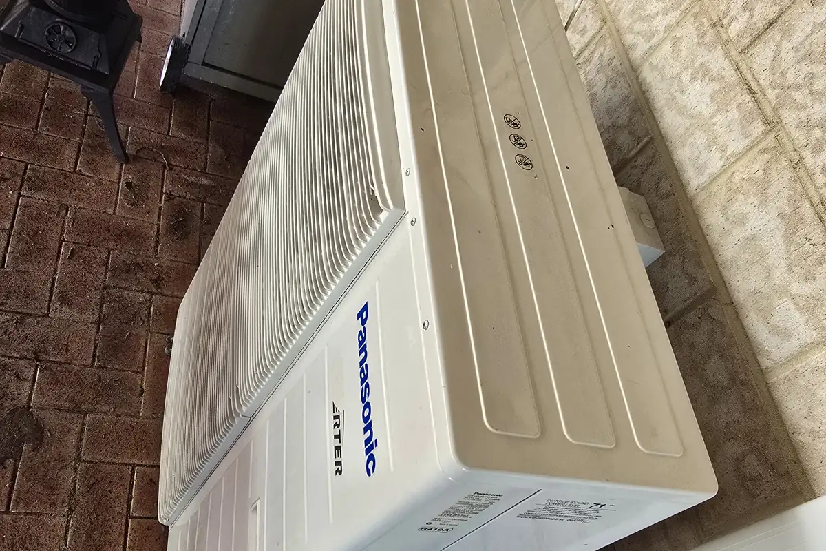 Removed outdoor air conditioning unit
